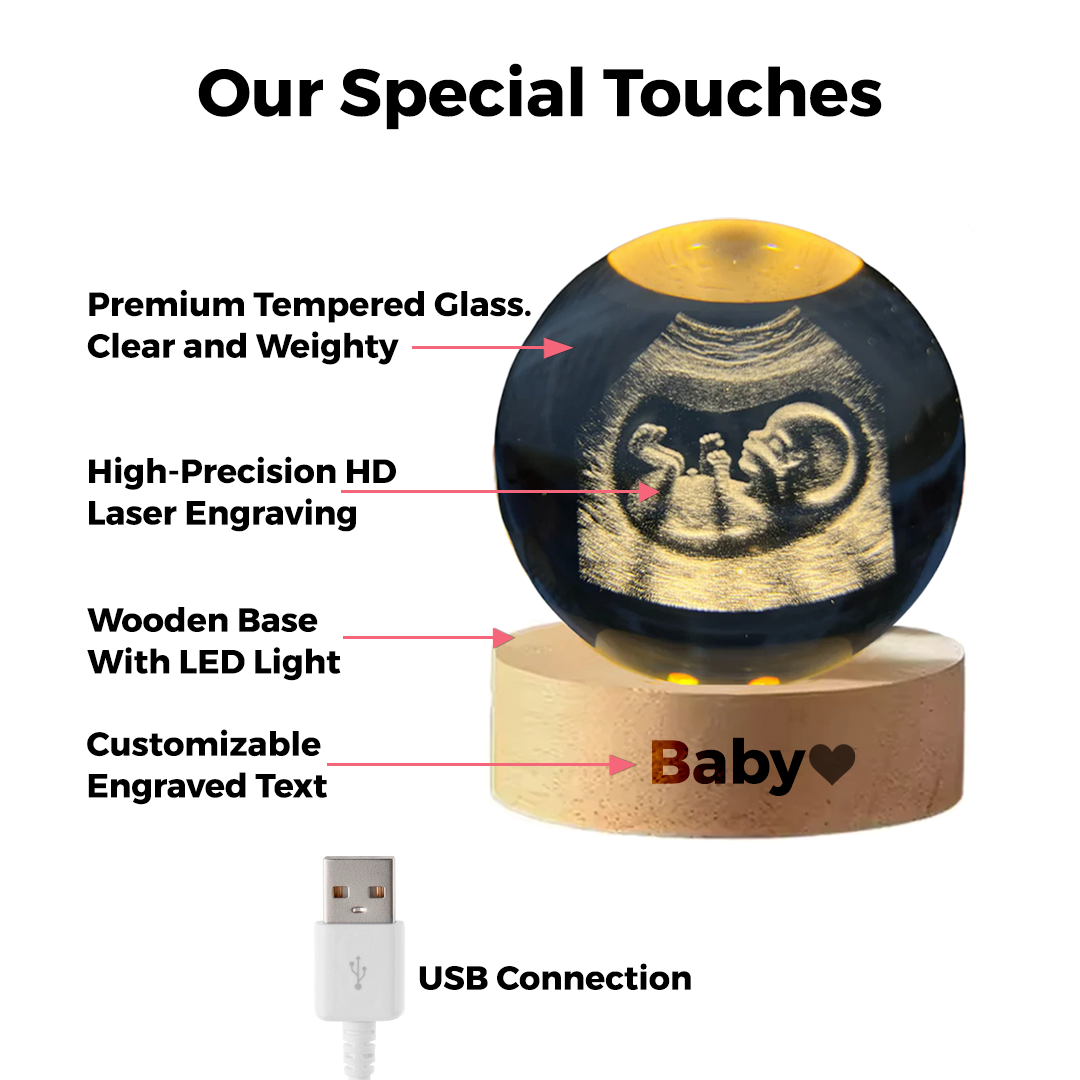 Crystal Sphere with Personalized Engraving